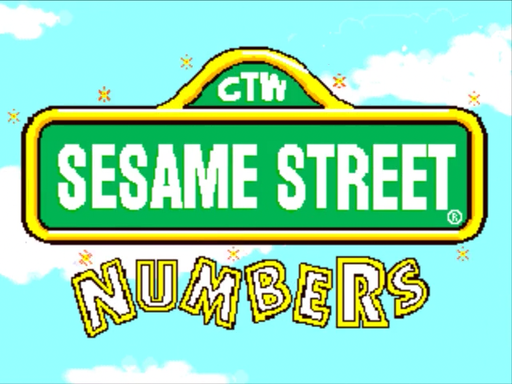 Sesame Street: Numbers title screen for 3DO